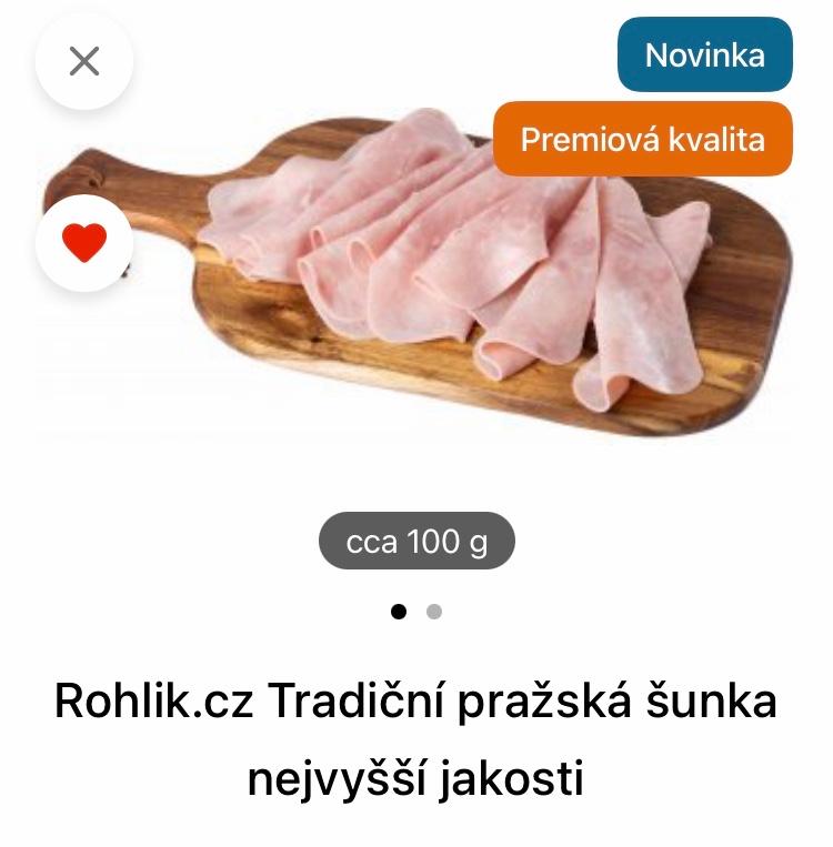 Fotografie - Tradiční pražská šunka nejvyšší jakosti Rohlik.cz