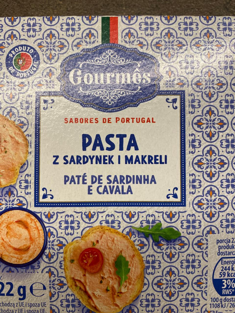 Fotografie - Pasta z sardynek i makreli Gourmês