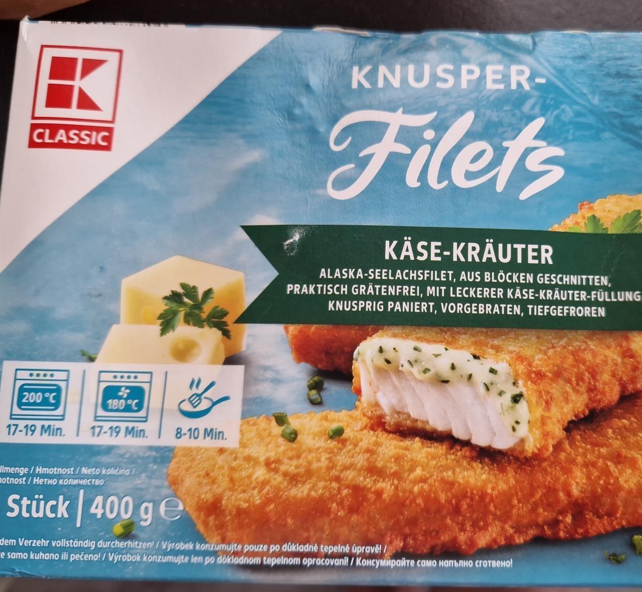 Fotografie - Knusper Filets Käse-Kräuter K-Classic