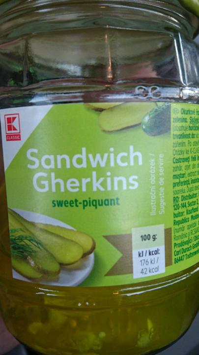 Fotografie - sandwich gherkins sweet piquant K-Classic