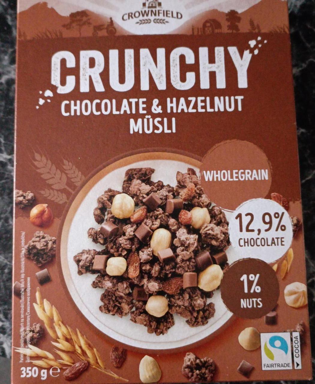 Fotografie - Crunchy Chocolate & Hazelnuts Müsli Crownfield
