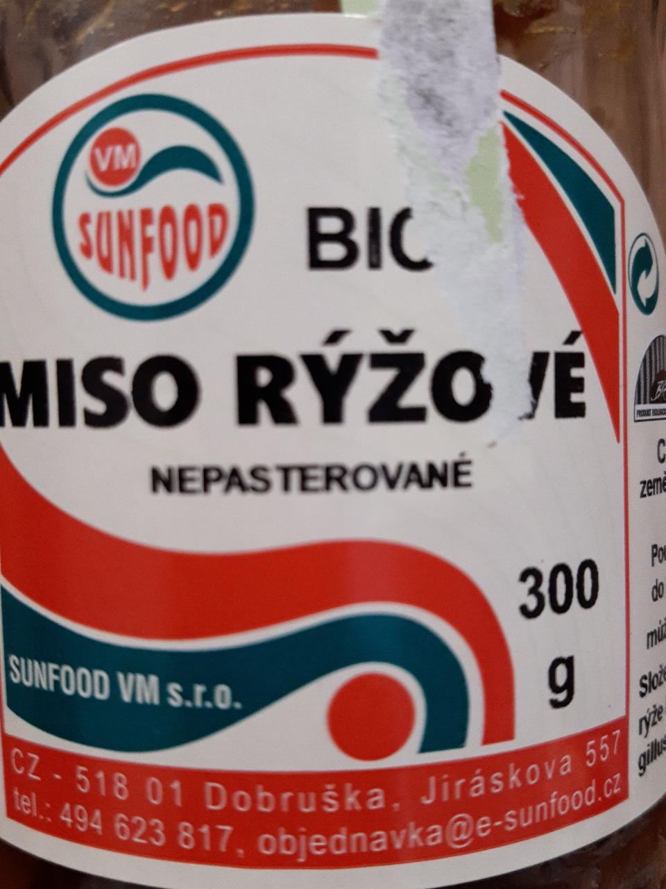 Fotografie - Bio Miso rýžové nepasterizované Sunfood