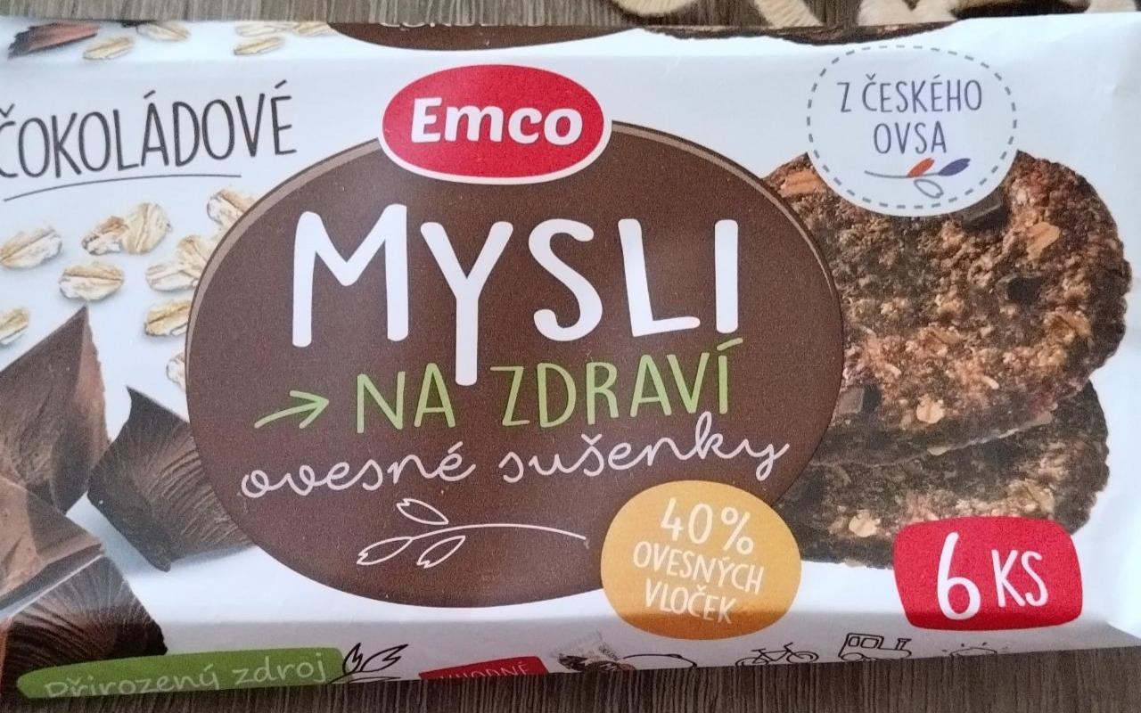 Fotografie - Mysli na zdraví ovesné sušenky čokoládové Emco