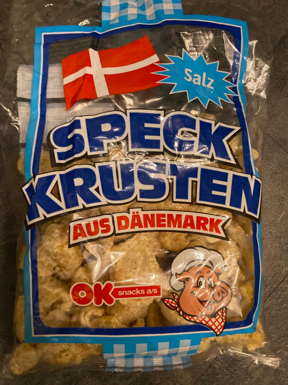 Fotografie - Speck Krusten aus Dänemark Salz OK