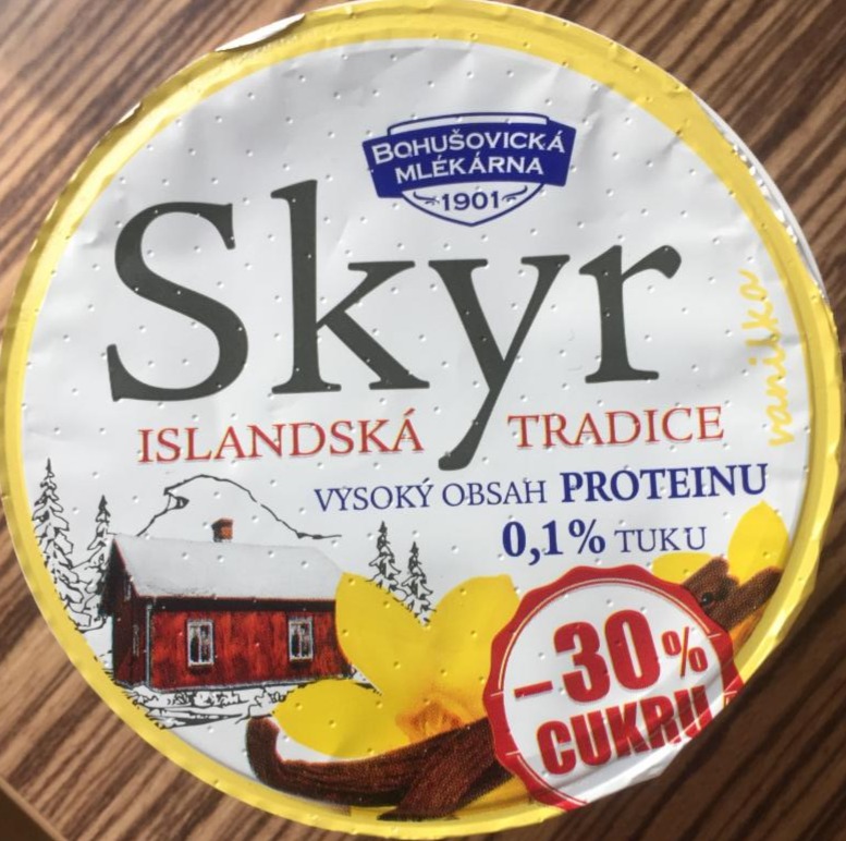 Fotografie - Skyr islandská tradice vanilka -30% cukru Bohušovická mlékárna
