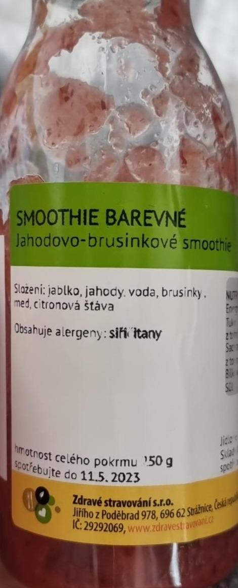 Fotografie - jahodovo-brusinkové smoothie Zdravé stravování