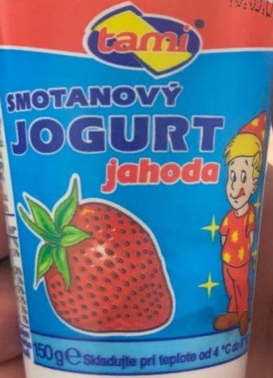 Fotografie - smetanový jogurt jahoda AGRO TAMI