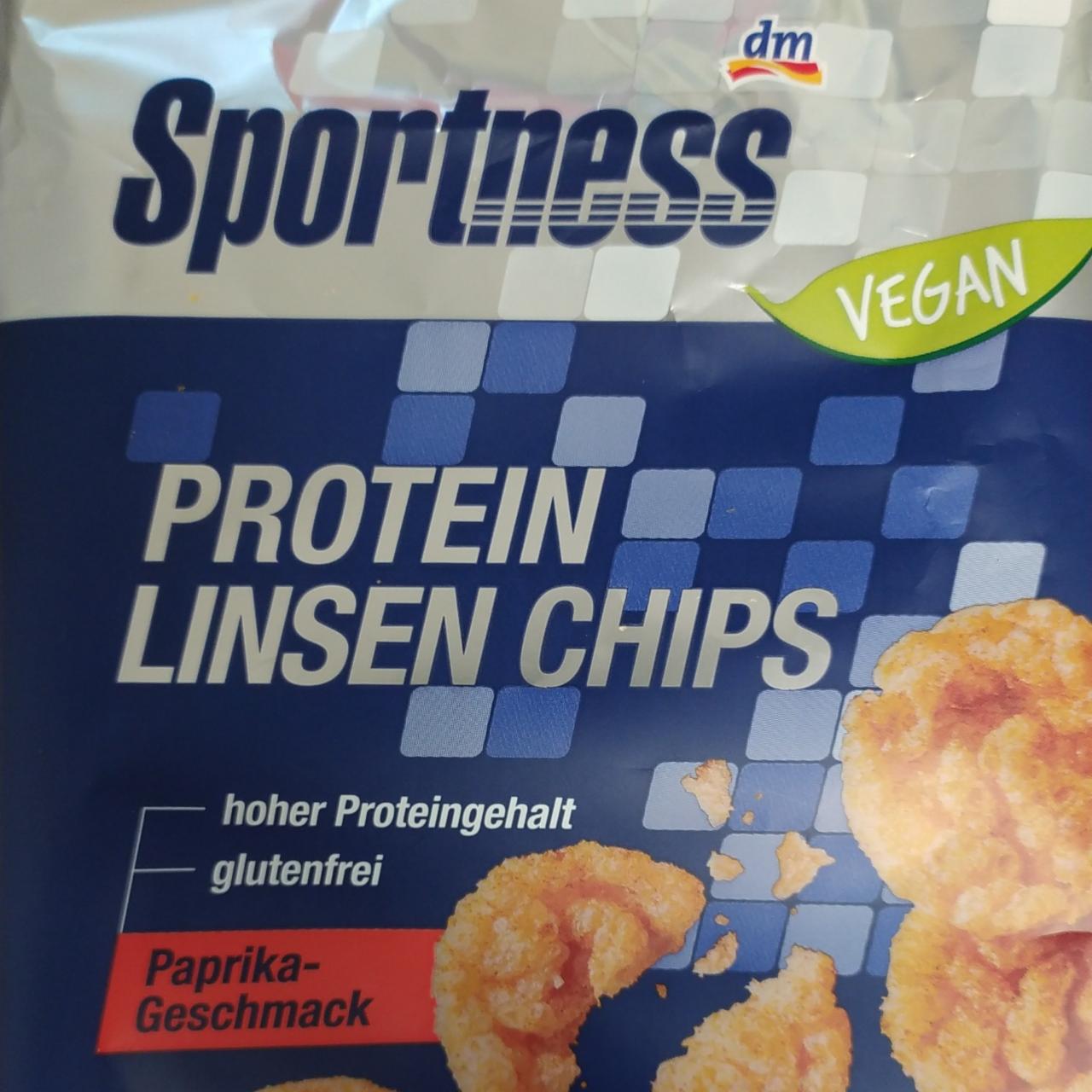Fotografie - Protein linsen chips Paprika Geschmack Sportness