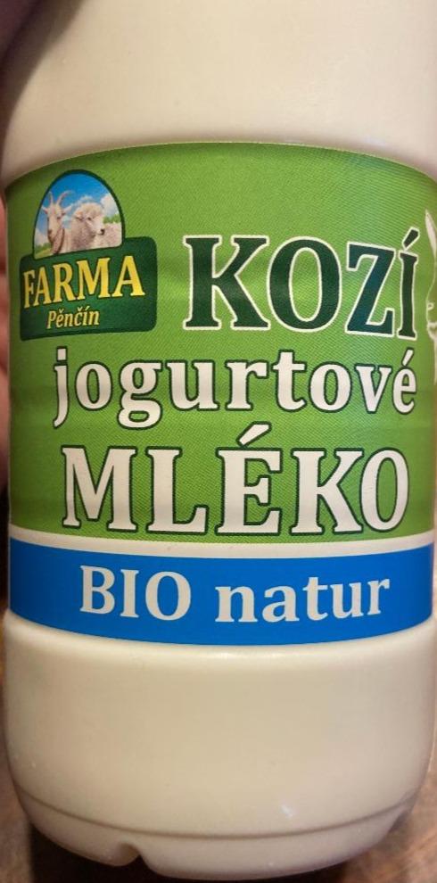 Fotografie - Kozí jogurtové mléko BIO natur Kozí farma Pěnčín