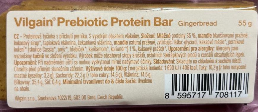 Fotografie - Prebiotic protein bar Vilgain