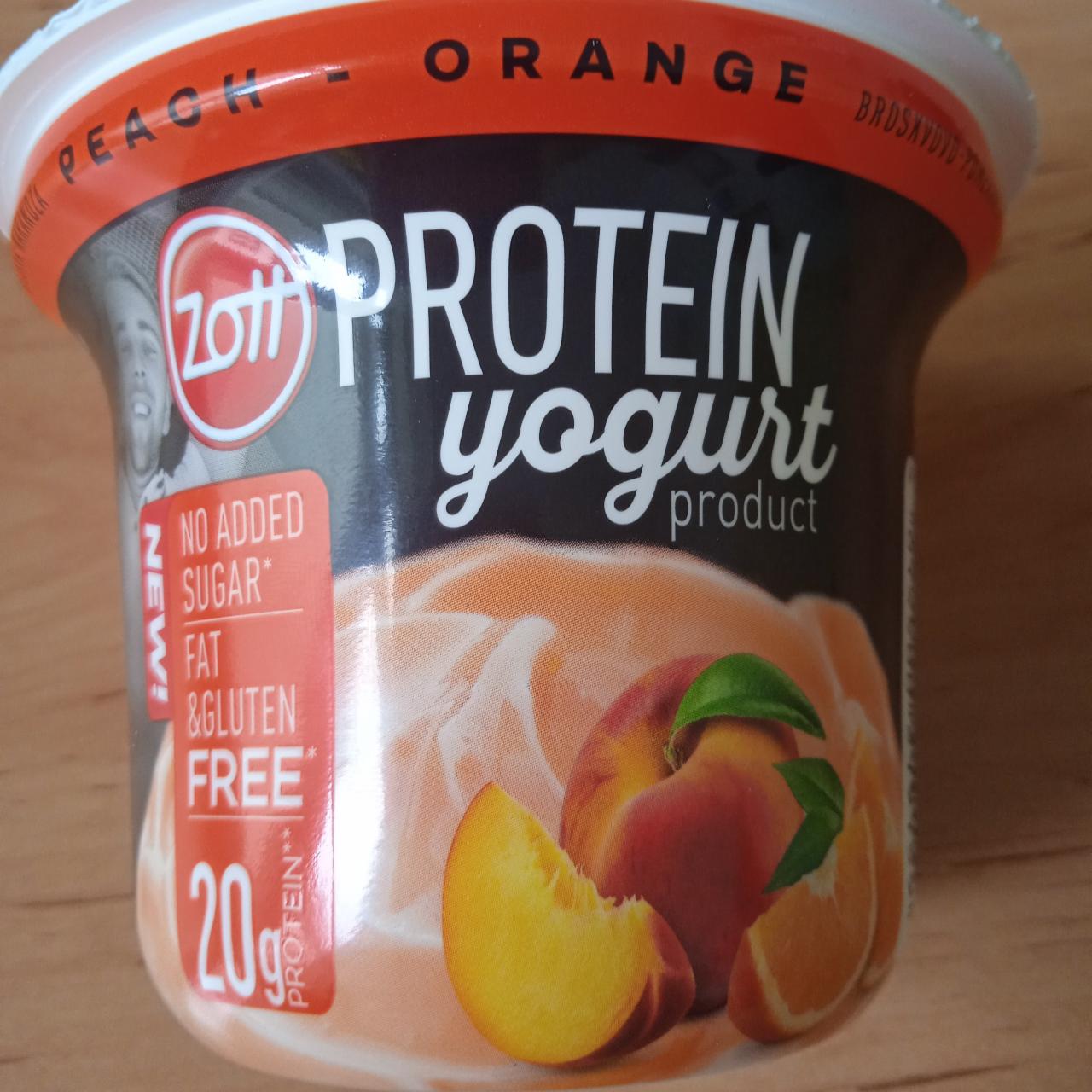 Fotografie - Protein jogurt broskev pomeranč Zott