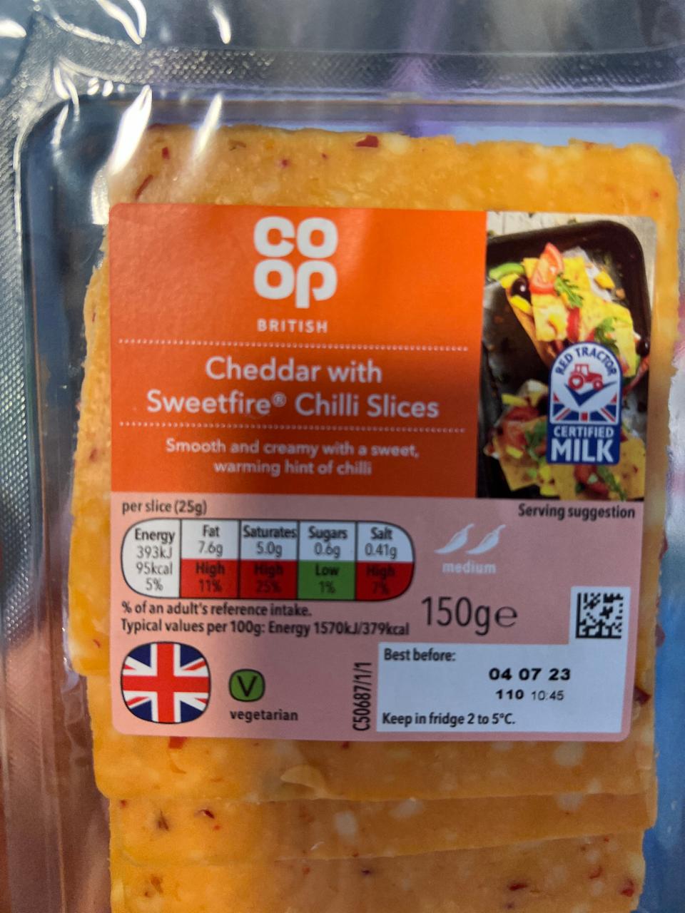 Fotografie - British Cheddar with Sweetfire Chilli Slices Co-op
