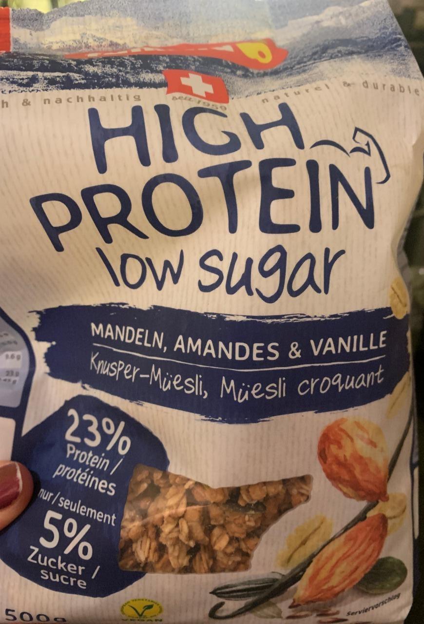Fotografie - Müsli High Protein Low Sugar Mandeln, Amandes & Vanille Familia