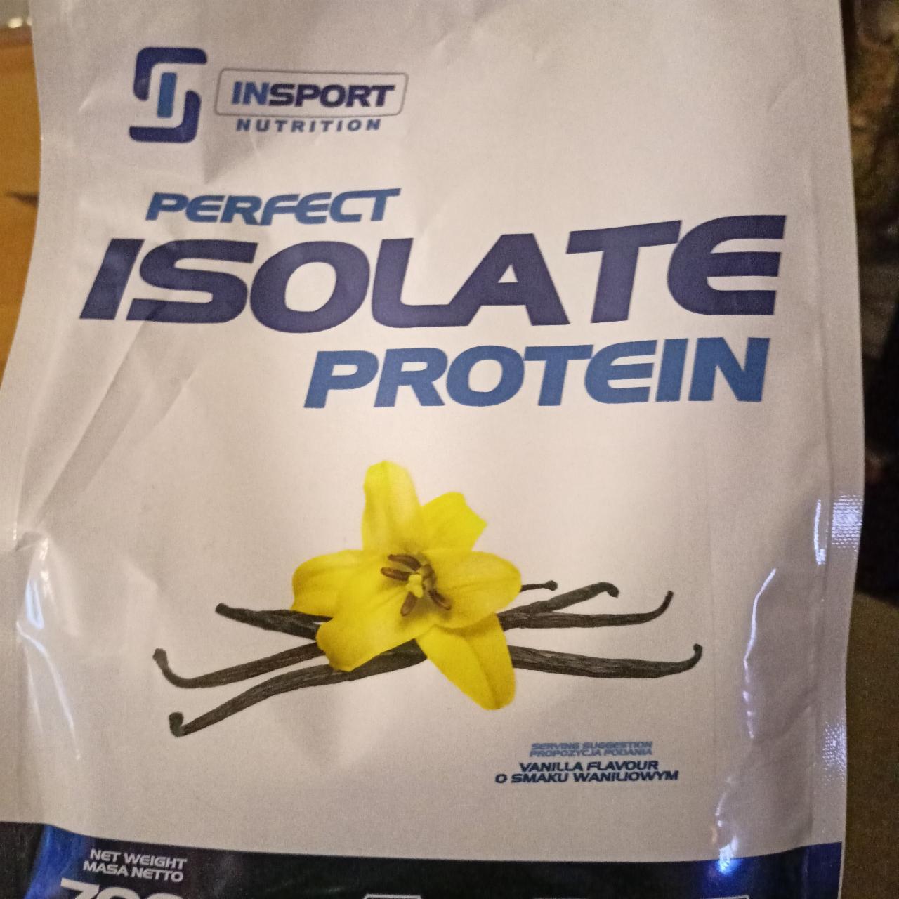 Fotografie - Perfect isolate protein Vanilla Insport Nutrition