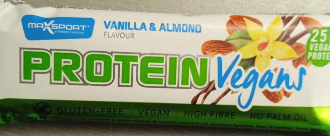 Fotografie - Protein Vegans Vanilla & Almond Maxsport
