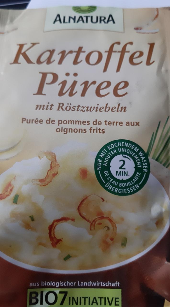 Fotografie - Kartoffel Püree mit Röstzwiebeln Alnatura