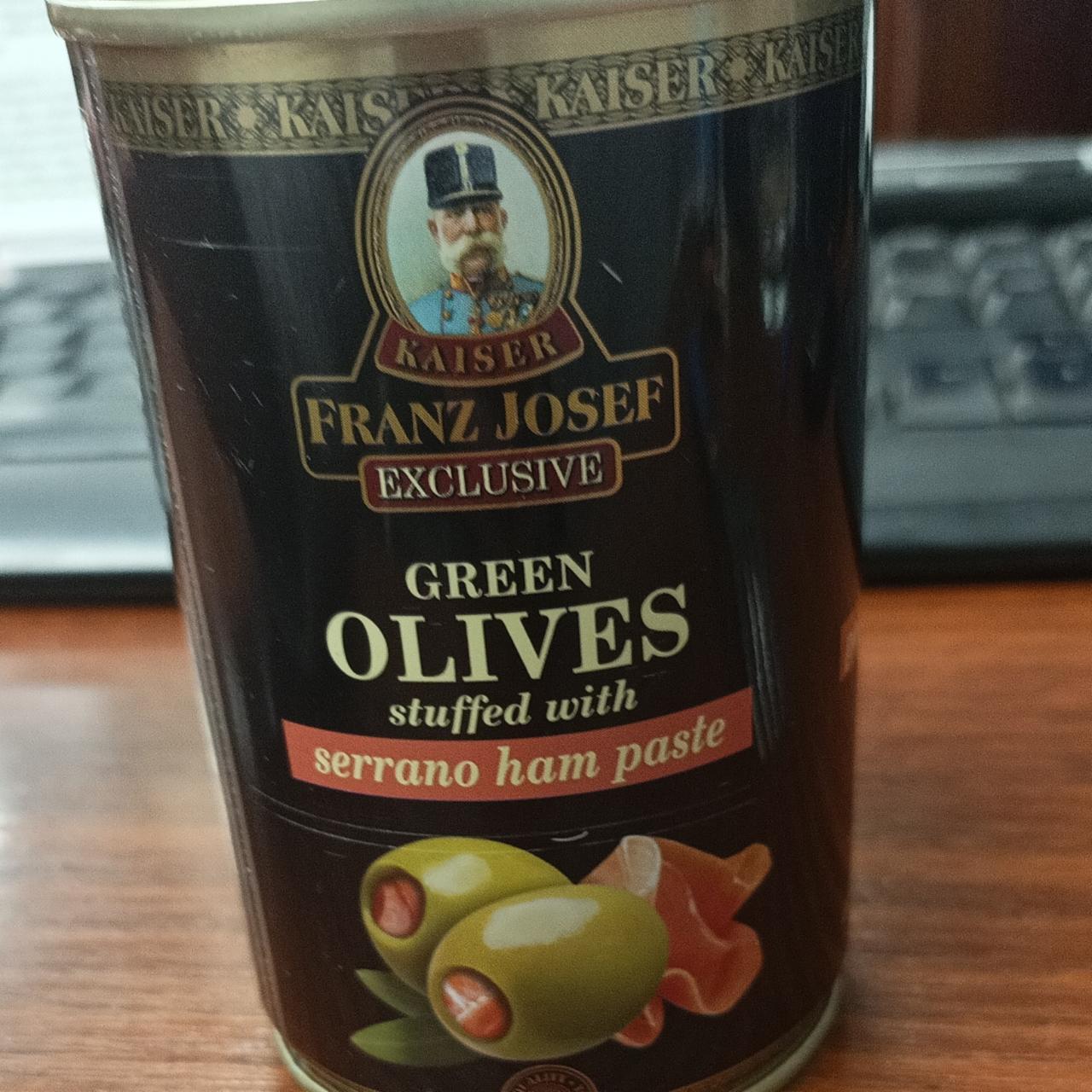 Fotografie - Green Olives stuffed with Serrano Ham Paste Kaiser Franz Josef