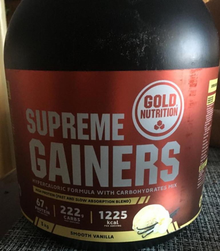 Fotografie - Supreme Gainers Smooth Vanilla Gold Nutrition