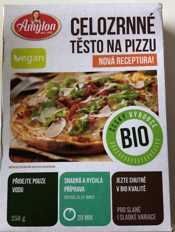 Fotografie - Bio celozrnné těsto na pizzu nová receptura Amylon