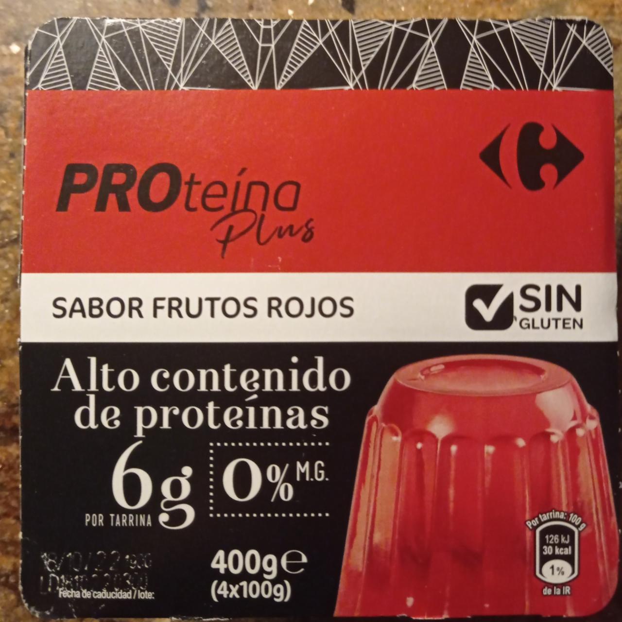 Fotografie - Proteína Plus Sabor Frutos Rojos 0% materia grasa Carrefour