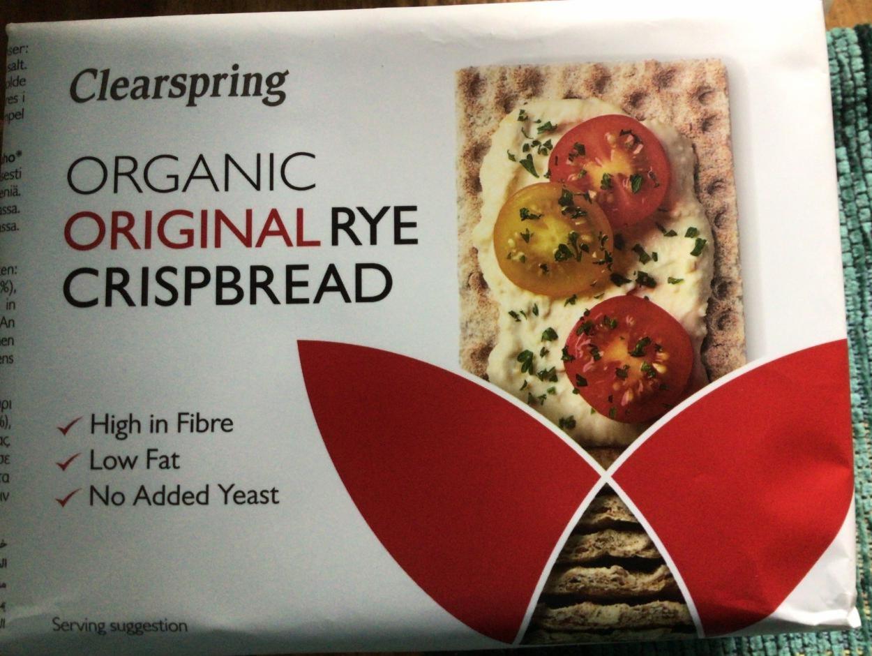 Fotografie - Organic Rye Crispbread Original Clearspring