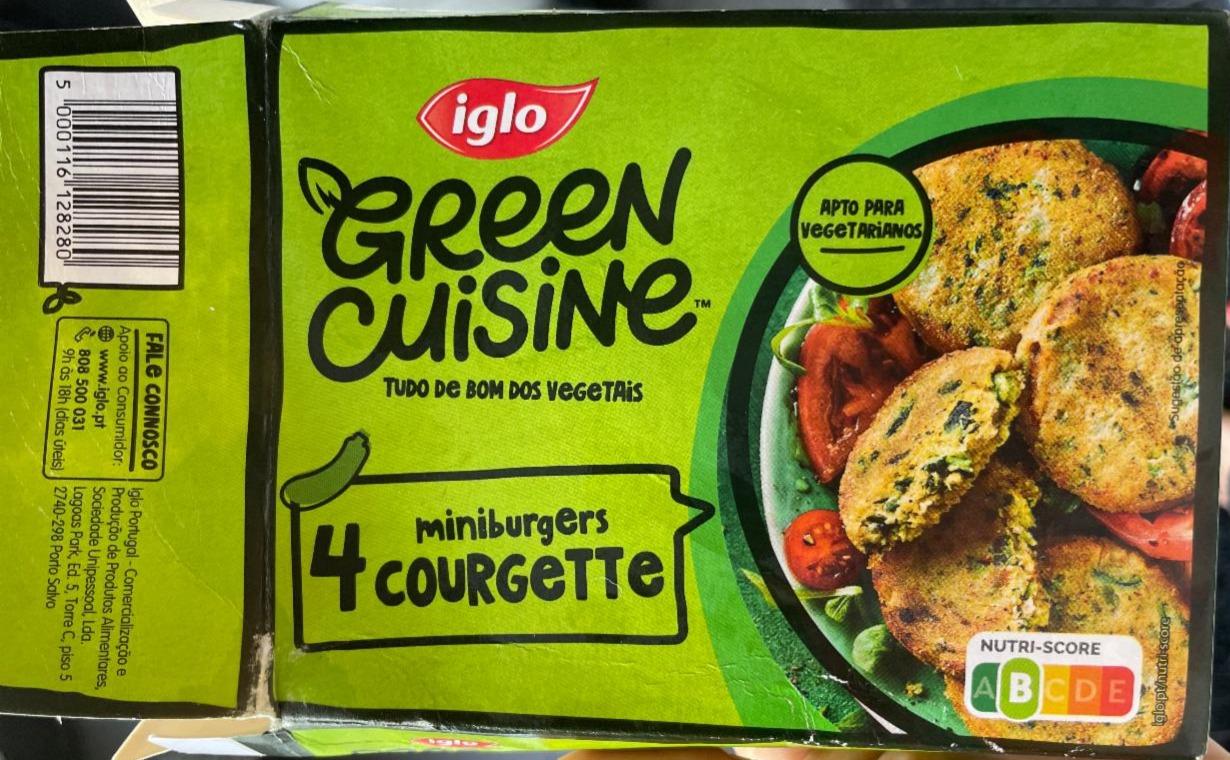 Fotografie - Green Cuisine 4 miniburgers courgette Iglo