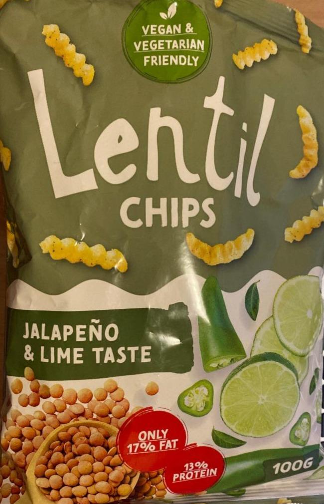 Fotografie - lentil chips jalapeño & lime taste