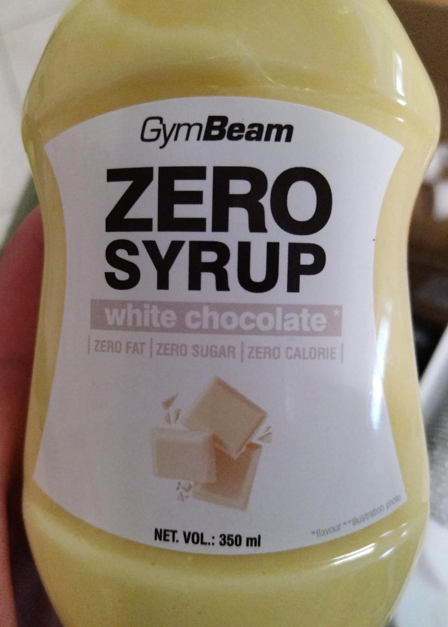 Fotografie - ZERO SYRUP white chocolate GymBeam