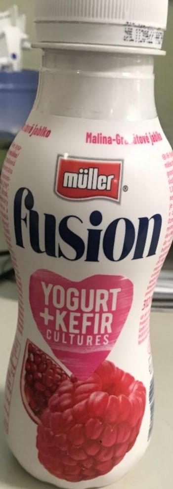 Fotografie - fusion yogurt+kefir malina-granátové jablko Müller