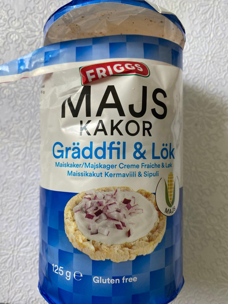 Fotografie - majs kakor Gräddfill Lök