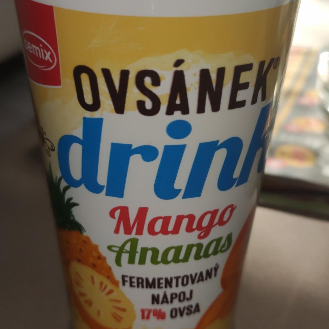Fotografie - Ovsánek drink mango ananas Semix