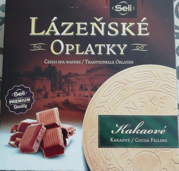 Fotografie - Lázeňské oplatky kakaové Seli