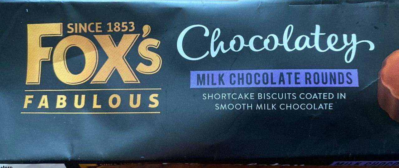Fotografie - Fabulous Chocolatey Milk Chocolate Rounds Fox's