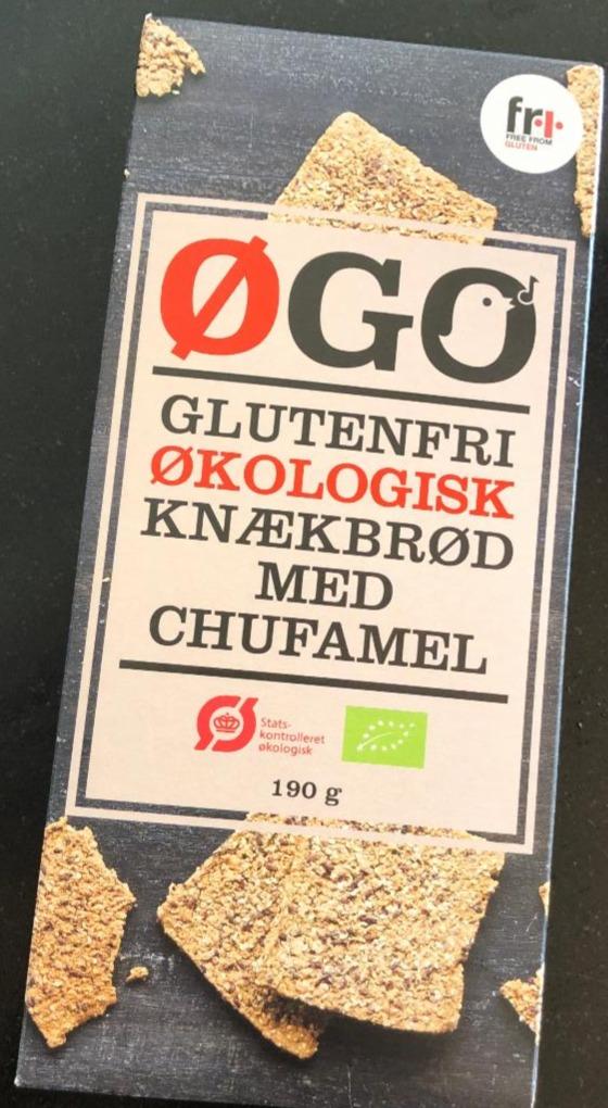 Fotografie - Glutenfri knækbrød med chufamel bezlepkový knackebrot Øgo