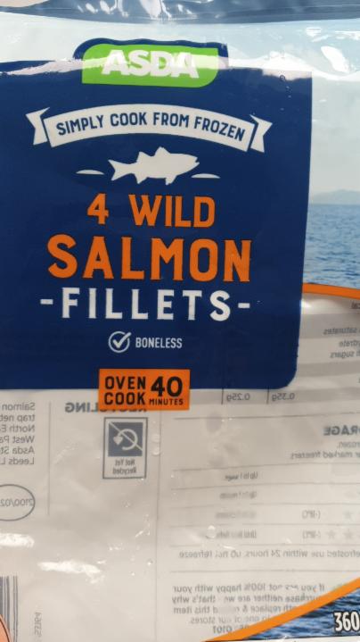 Fotografie - 4 wild salmon fillets Asda