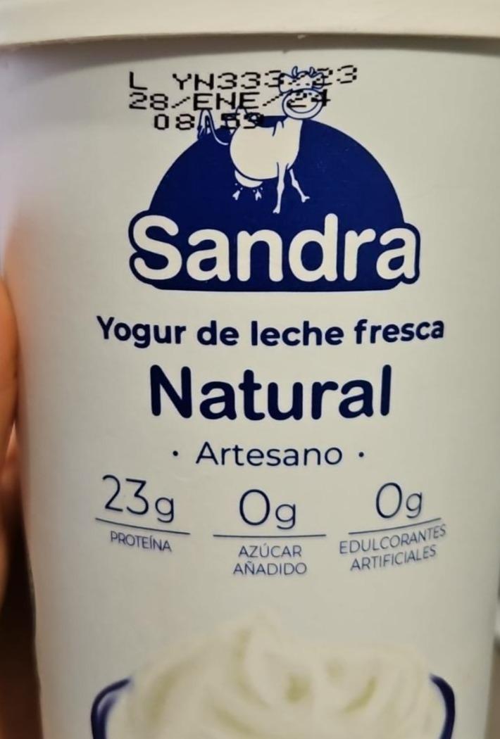 Fotografie - Yogurt de leche fresca Natural Sandra