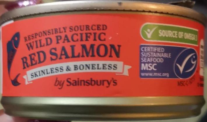 Fotografie - Wild Pacific Red Salmon skinless & boneless by Sainsbury's