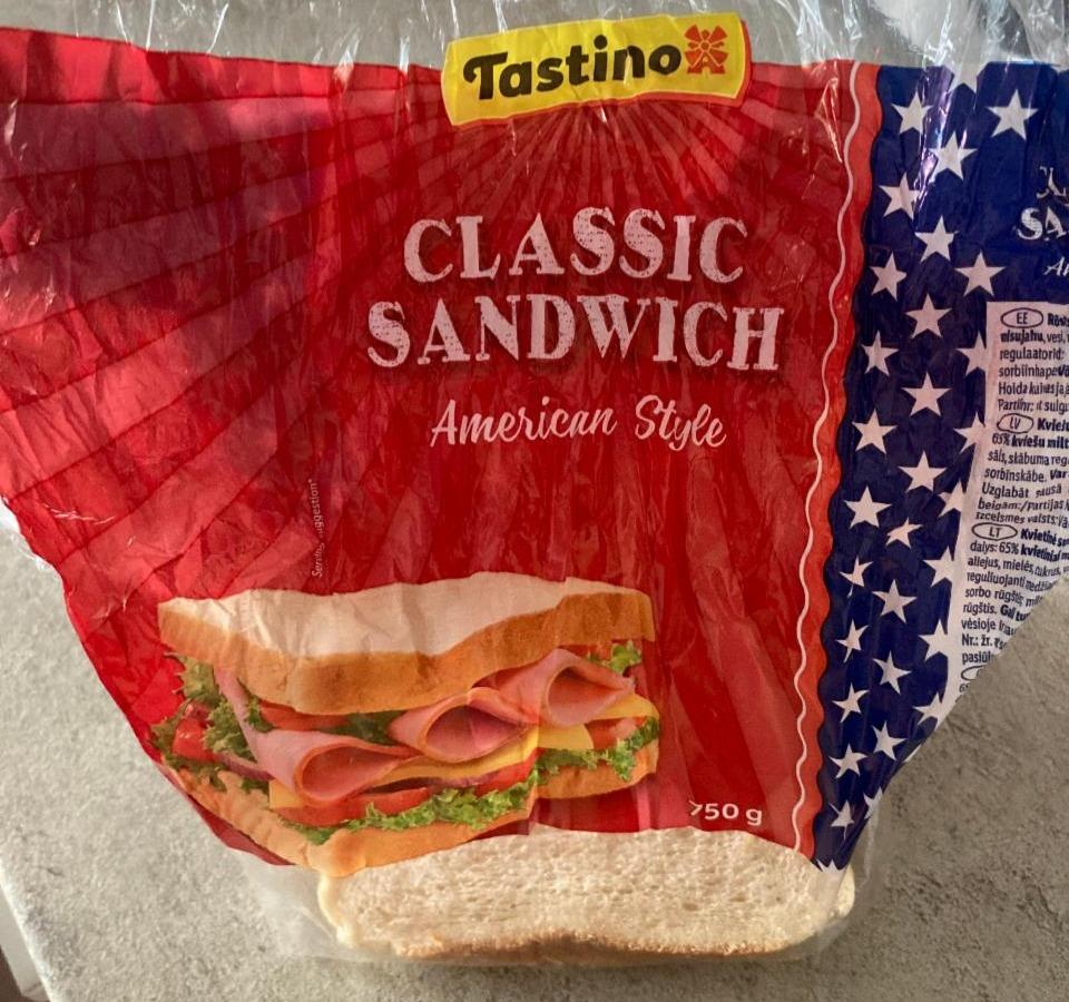 Fotografie - classic sandwich toastový pšeničný chléb Tastino