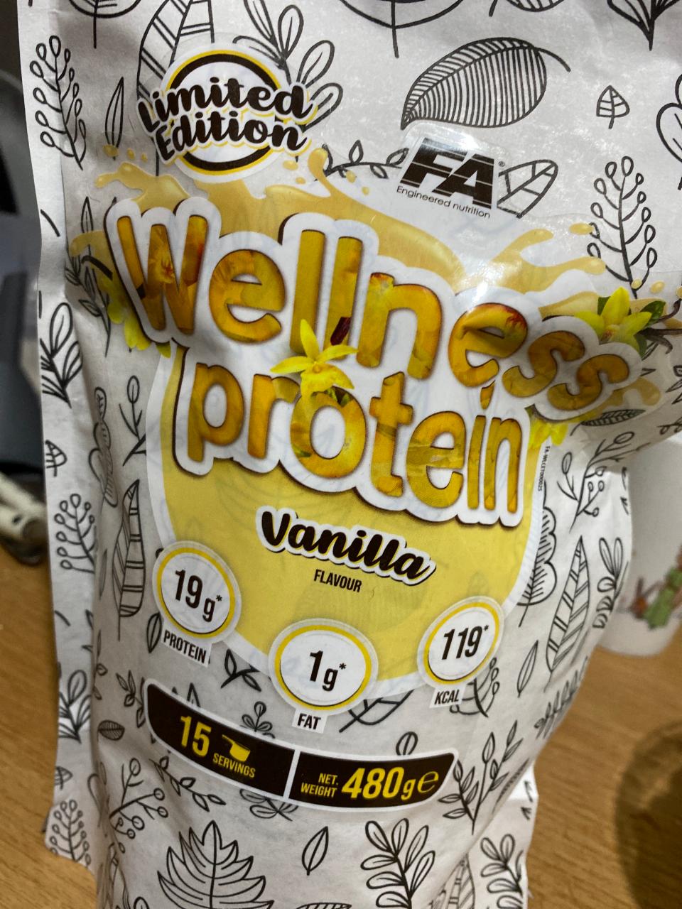 Fotografie - Wellness protein Vanilla FA engineered nutrition
