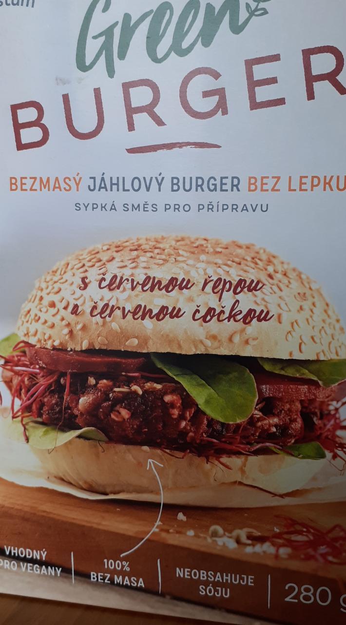 Fotografie - Breen Burger Bezmasý jáhlový burger s červenou řepou bez lepku Sanum Gustum