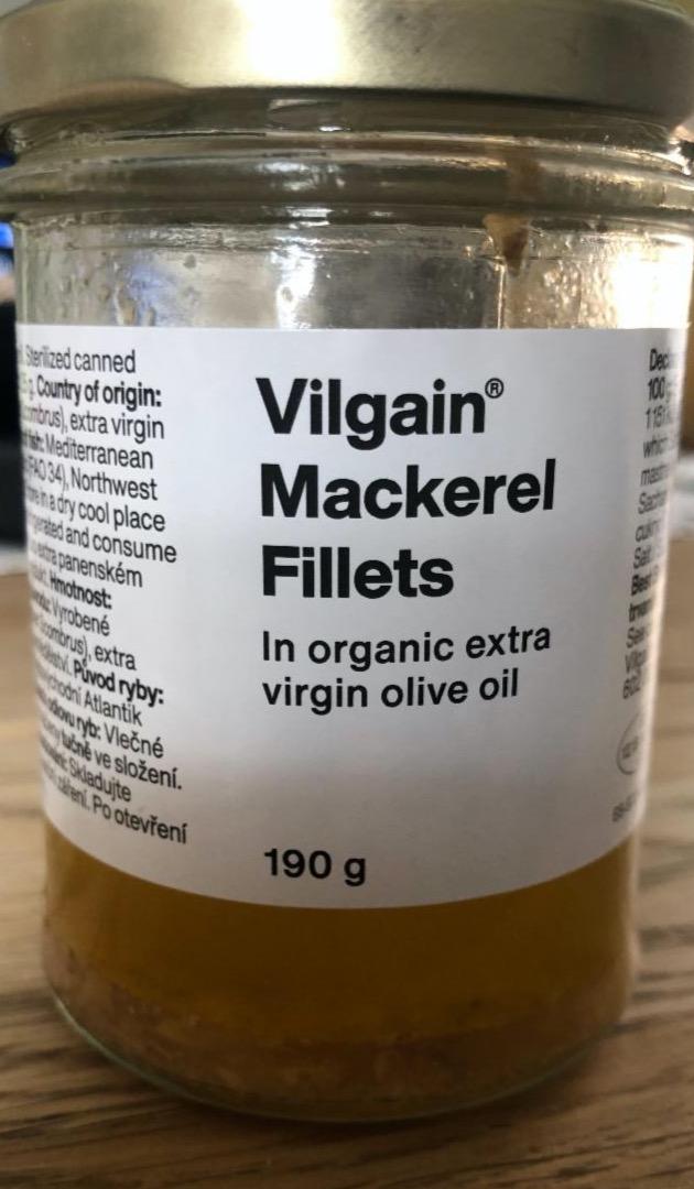Fotografie - Mackerel Fillets in Organic extra virgin olive oil Vilgain
