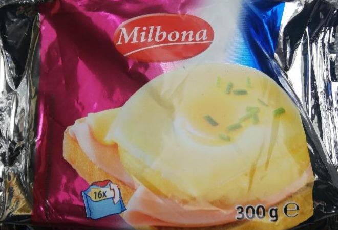 Fotografie - tavený sýr plátkový Milbona