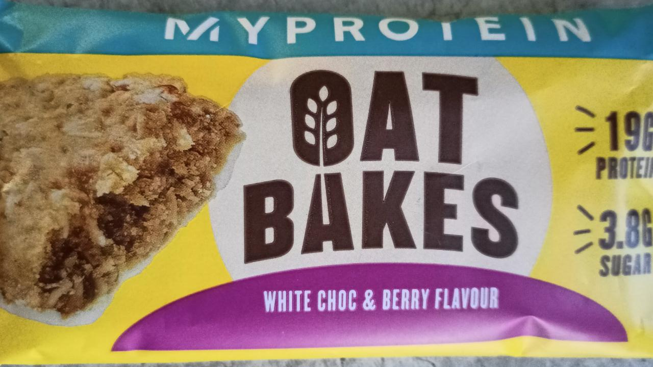 Fotografie - Oat bakes white choc&berry flavour Myprotein