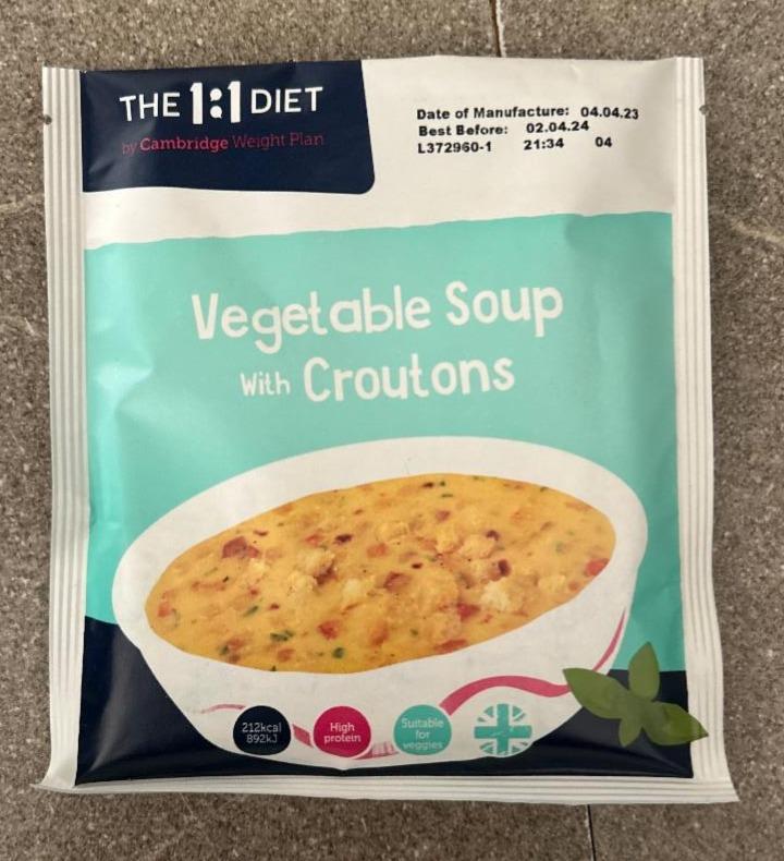 Fotografie - The 1:1 Diet Vegetable soup with croutons Cambridge Weight Plan