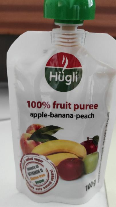 Fotografie - 100% fruit puree apple-banana-peach Hūgli