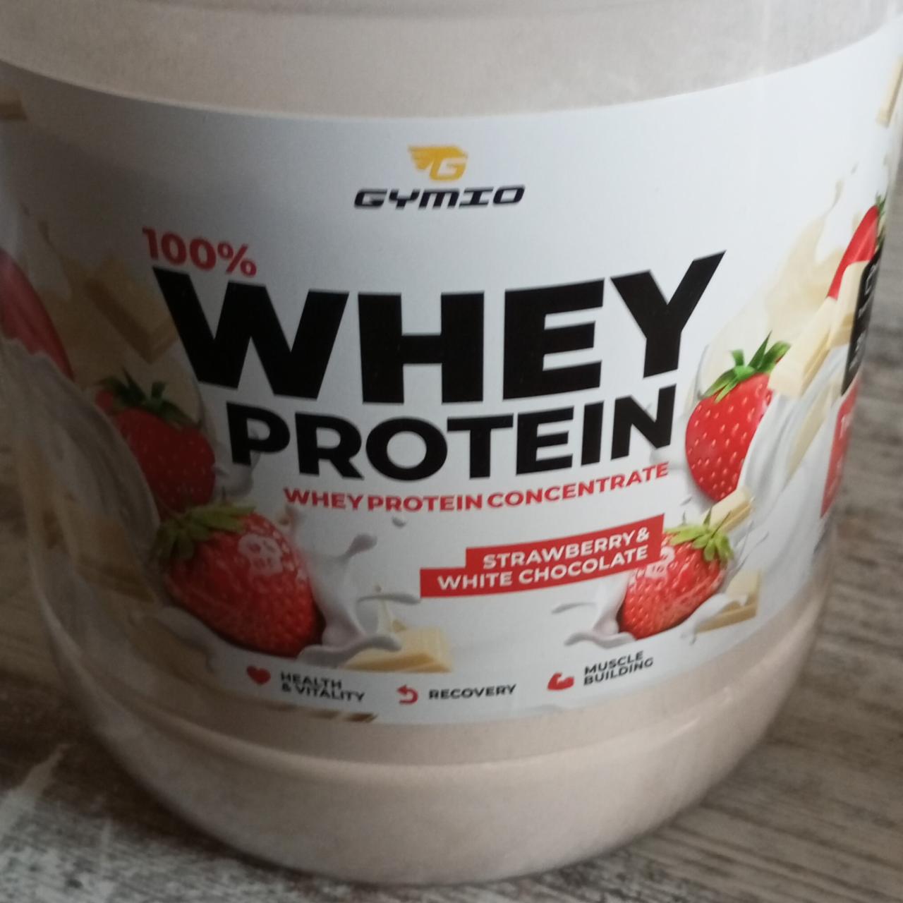 Fotografie - Whey protein Strawberry & White chocolate Gymio