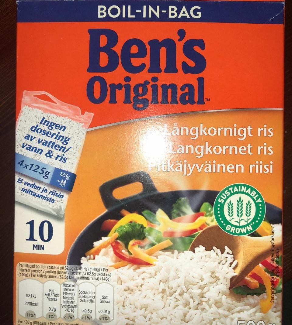 Fotografie - Långkornigt Ris boil-in-bag Ben's Original