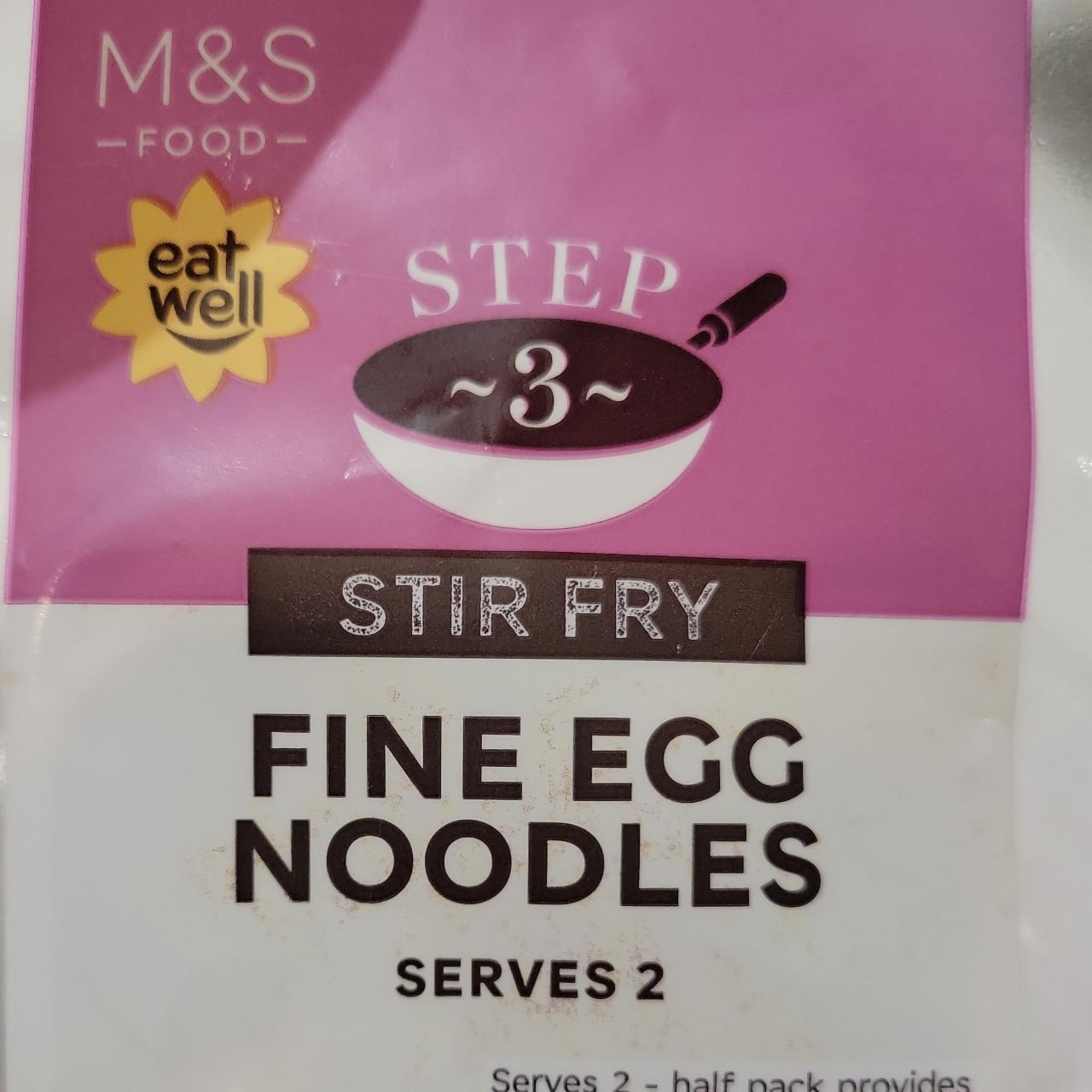 Fotografie - Stir Fry Fine Egg Noodles M&S Food