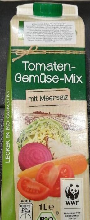 Fotografie - Bio Tomaten-Gemüse-Mix mit Meersalz Edeka
