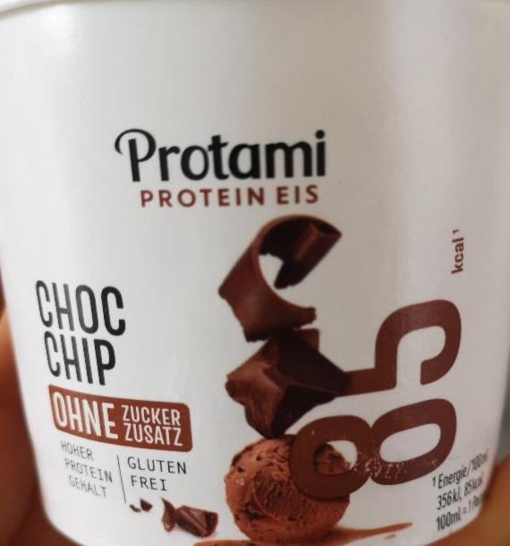 Fotografie - Protein eis choc chip ohne zucker Protami